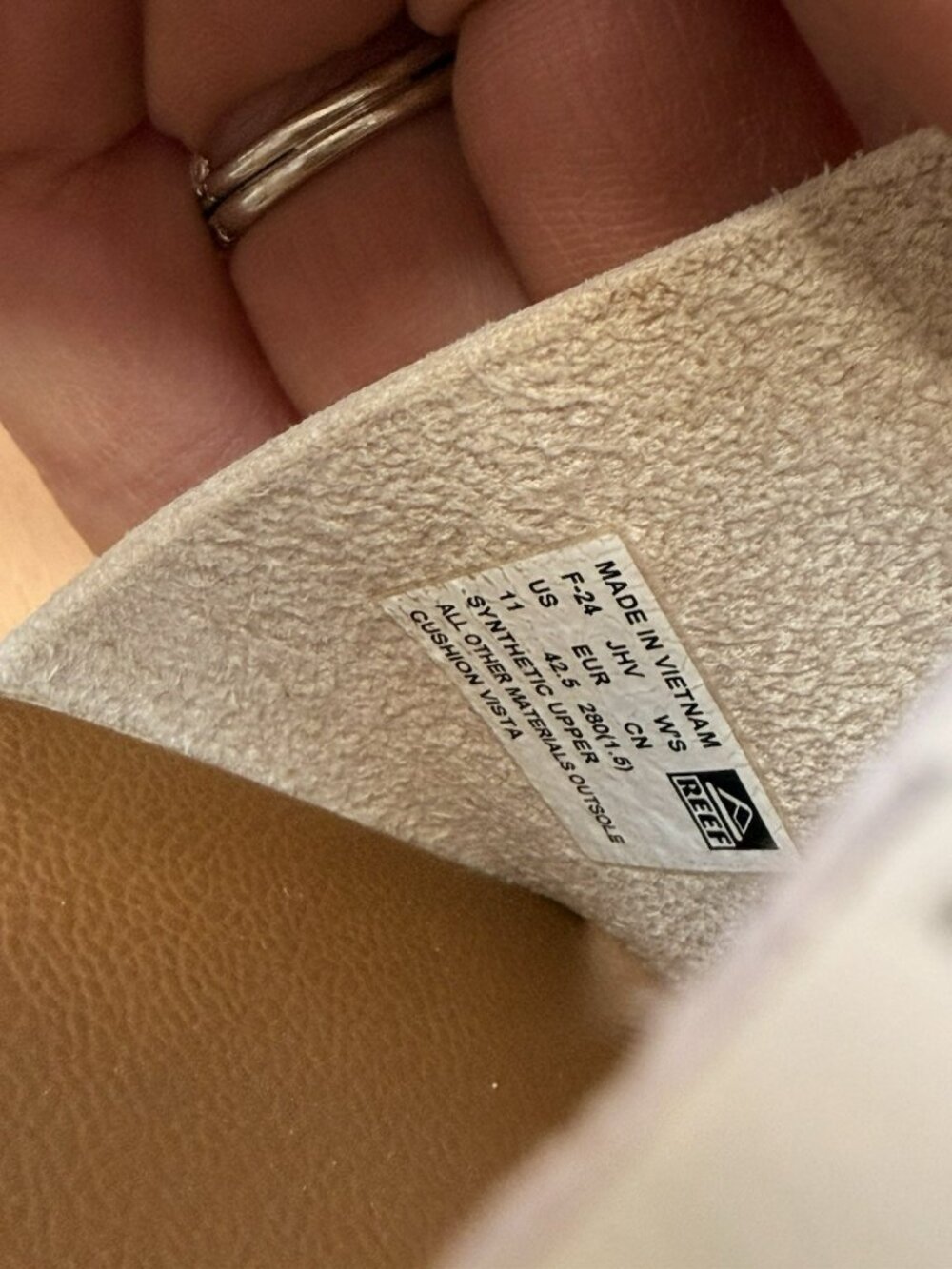 REEF Cushion Vista Women's Slip-on Sandal Ivory Vintage Size 11 - Picture 11 of 11